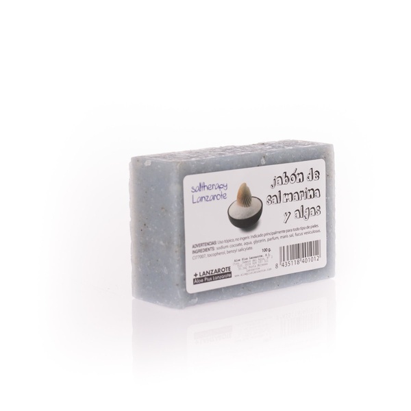 JABÓN DE SAL MARINA Y ALGAS ARTESANAL 100g
